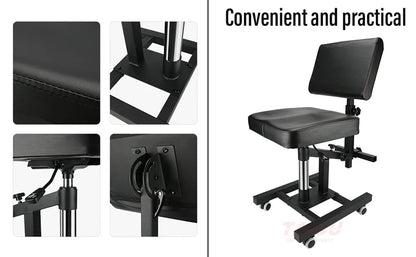 TAIDU 2025 Newest Multi Functional Tattoo Bench Air Pressure Lifting  Back Adjustable Tattoo Chair Steel Frame Salon Chairs