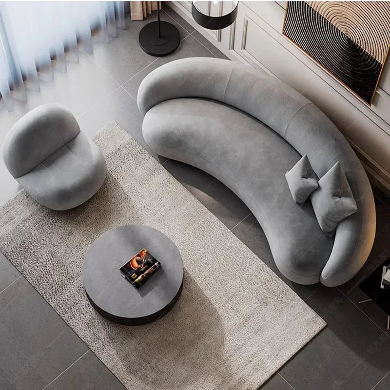 Elastic Luxury Living Room Sofa Modern Aesthetic Elegant Sectional Sofa Designer Replica Muebles Para El Hogar Nordic Furniture