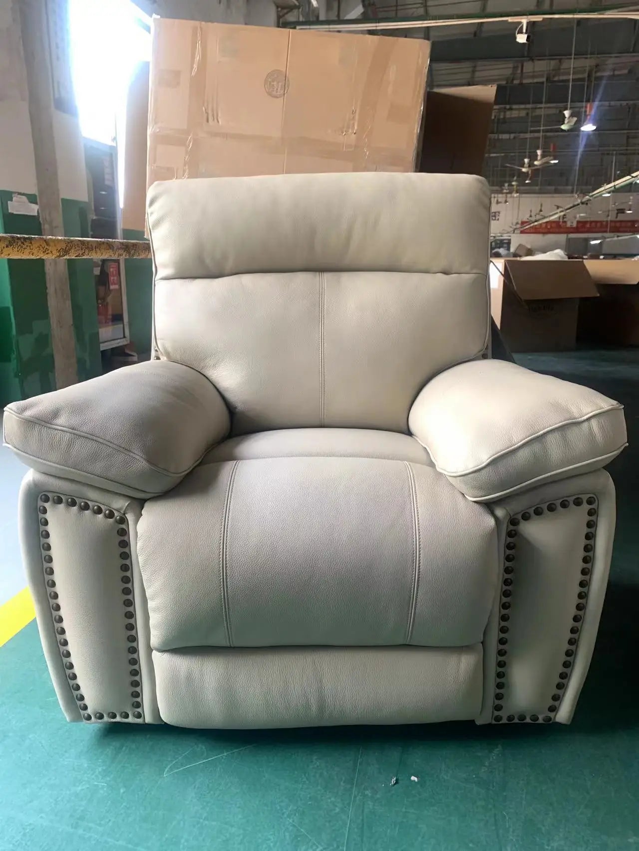Living room furniture leather electric recliner combination sofa cover
