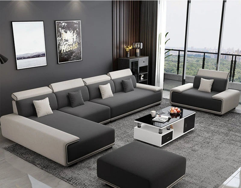 Nordic technology fabric sofa living room modern complete latex light luxury combination dual-purpose