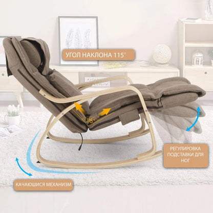Body Massager Folding Shiatsu Massage Chair with Adjustable Backrest and Back Heating Full