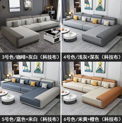 Nordic technology fabric sofa living room modern complete latex light luxury combination dual-purpose
