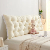 Matte Soft Bag Bedhead Cushion Large Pillow on Silk Bed Double Sofa Tatami Waist Protection and Anti-collision Soft Bags