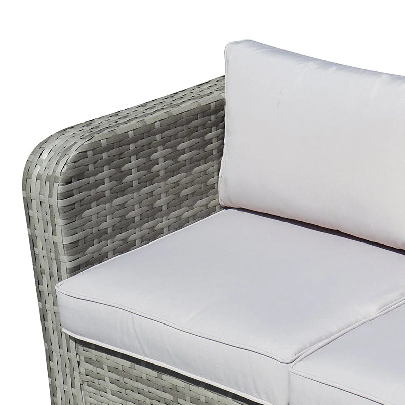 Outdoor leisure rattan sofa, outdoor open-air garden courtyard, waterproof and sunscreen leisure