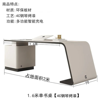 Table Bureau Blanc Mesas Gaming Tables Rotating Bookcase Office Furniture Offices Wood Desk Organizer Laptop Stand Room Desks