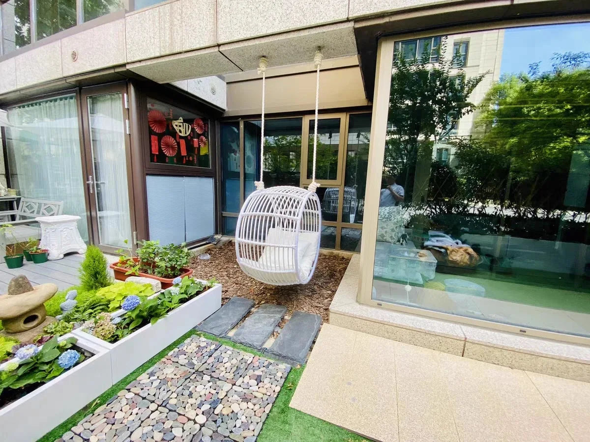 Interior and exterior swings for household balcony hammock outdoor imitation rattan chair round cradle chair hanging chair