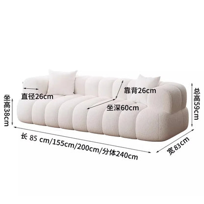 Soft Pillows Stylish European Modern Plush Reclining Sectional Sofa Comfortable Living Room Furniture Trendy Mueble Home Decor