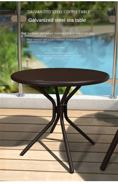 Outdoor Rattan Chair Garden Furniture Set Household Outdoor Balcony Leisure Table and Chair Three-piece Set Mini Coffee Table