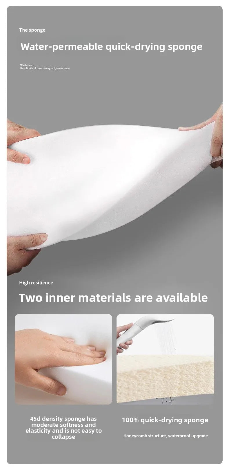 Outdoor rattan sofa, courtyard bed recliner, villa outdoor Nordic simple white bantam L-shaped sofa