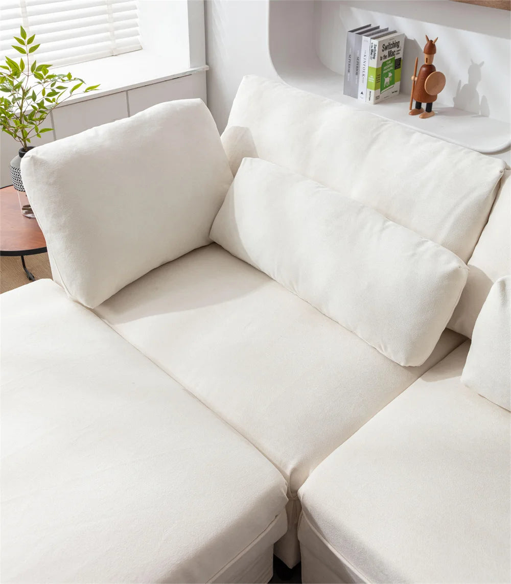 Set Extra Large L U Shaped Couch 6 Seaters with Reversible Chaise Manufacturer Oversized Modular Sectional Fabric Sofa