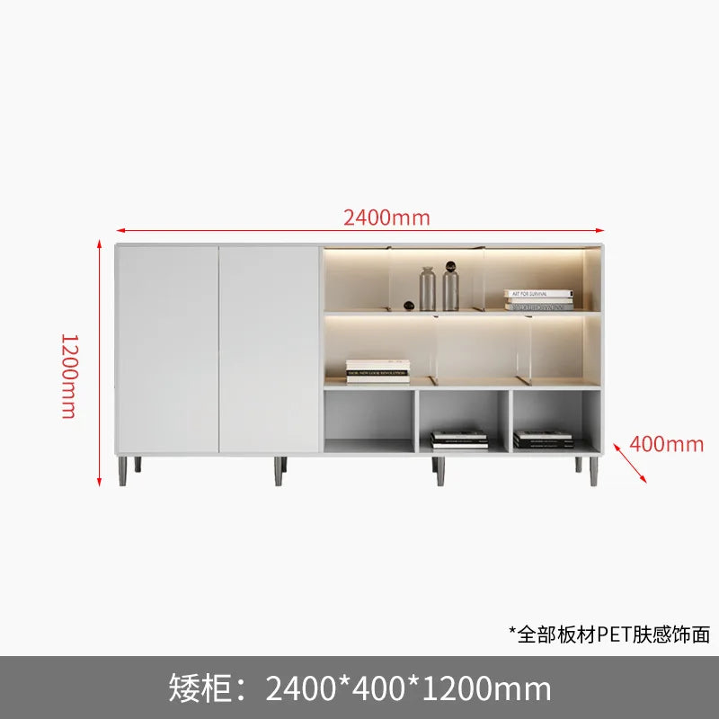 Simple and light luxury office desk and chair combination President's table Manager table Large desk office