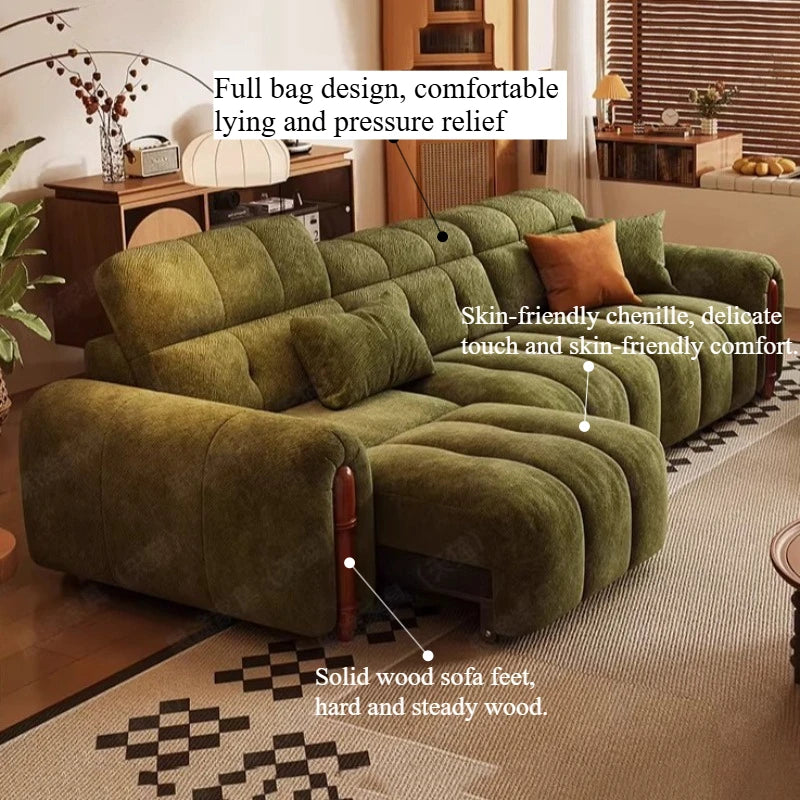 Extendeble Adults Electric Sofa Green Bed Loveseat Armchair Electric Sofas Floor Living Room Muebles Para El Hogar Furnitures