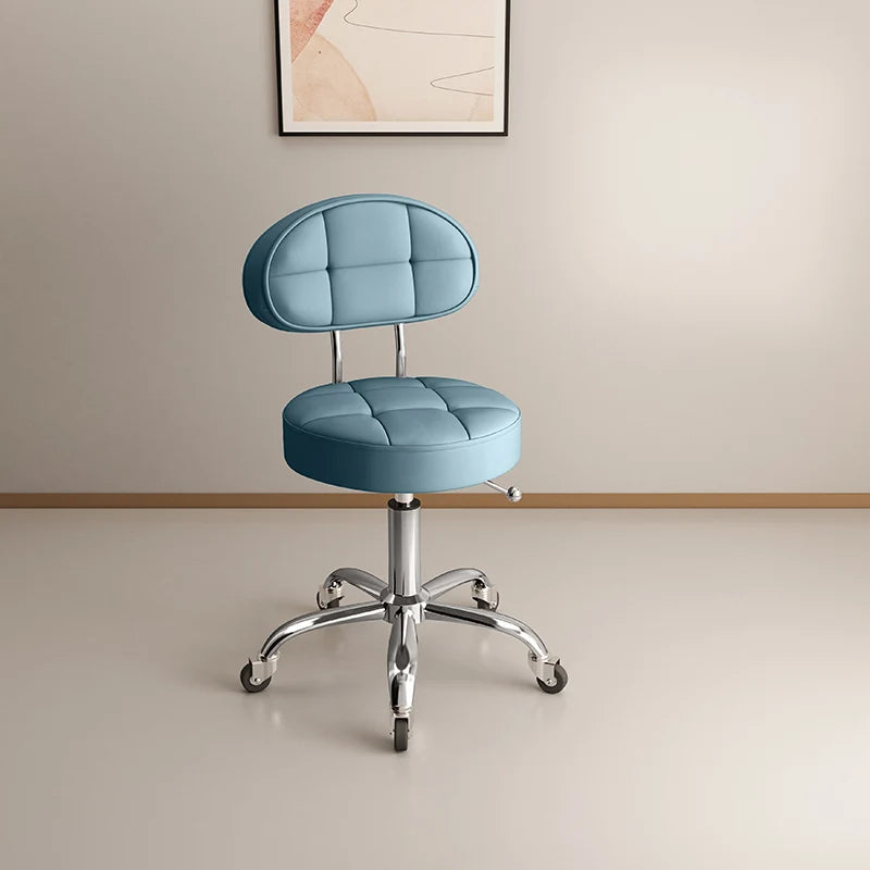 Professional Beauty Salon Chairs Backrest Barber Pedicure Chair Lifting Manicure Hairdresser Hair Salons Wheel Stool Furniture
