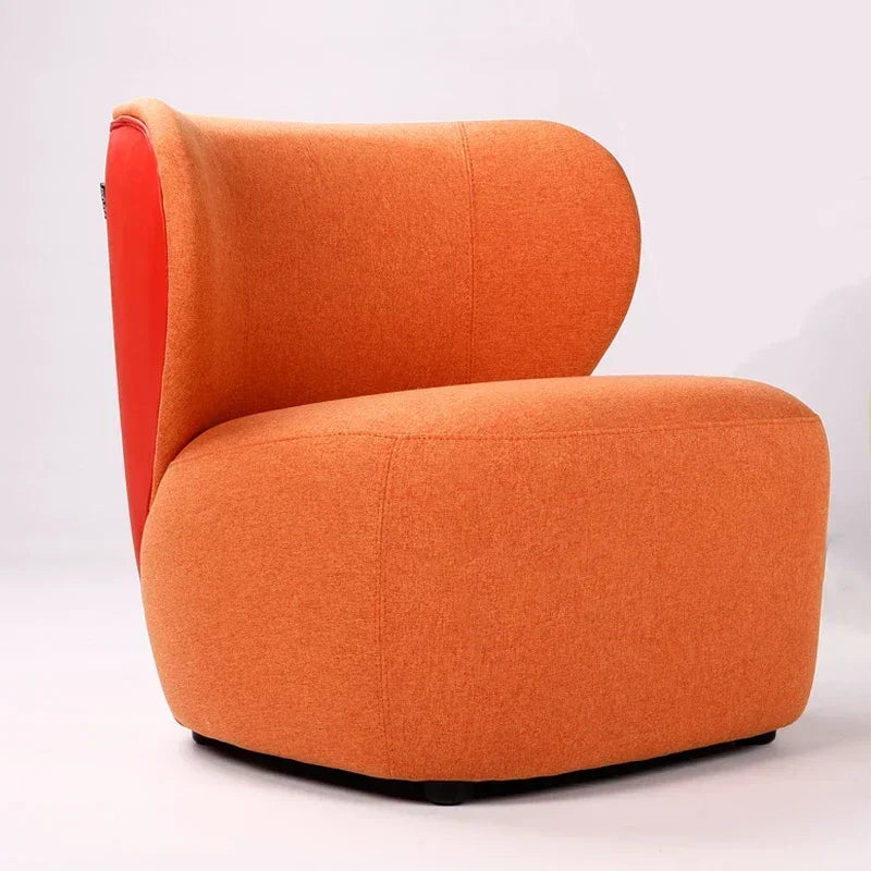 -Customized Velvet Fabric Lounge Sofa Chair Modern Ergonomic Accent Leisure Living Room Chairs