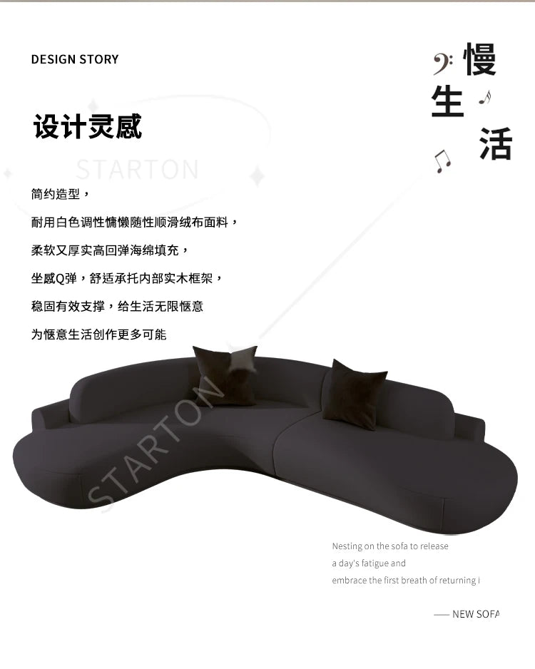 White Minimalist Comfortable Large Size Living Room Sofas Terrace Furniture