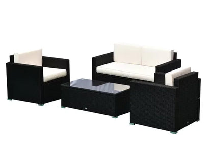 Patio Furniture Sectional Set Outdoor Lawn Conversation Sets,make you comfortable whether you are sitting or lying down