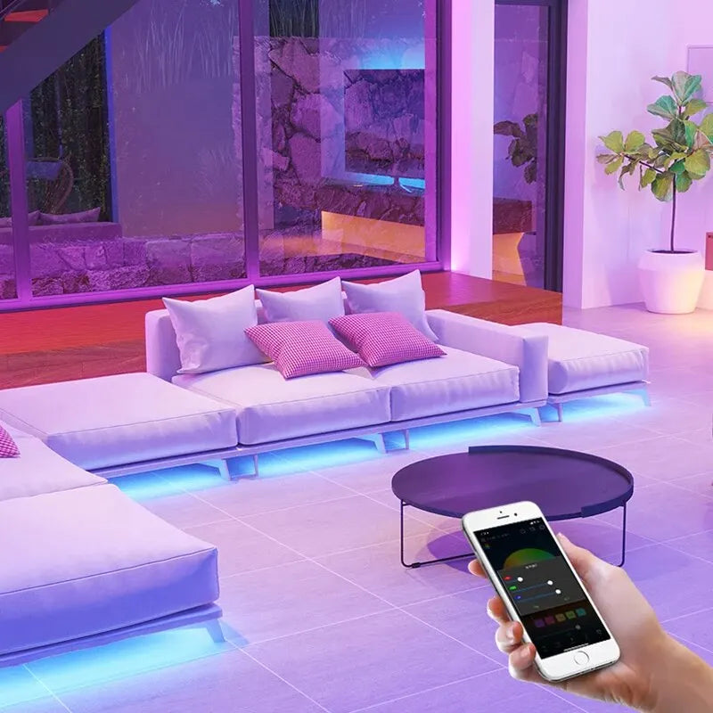 RGB LED Strip Controller Bluetooth APP Remote USB 5V-24V RF