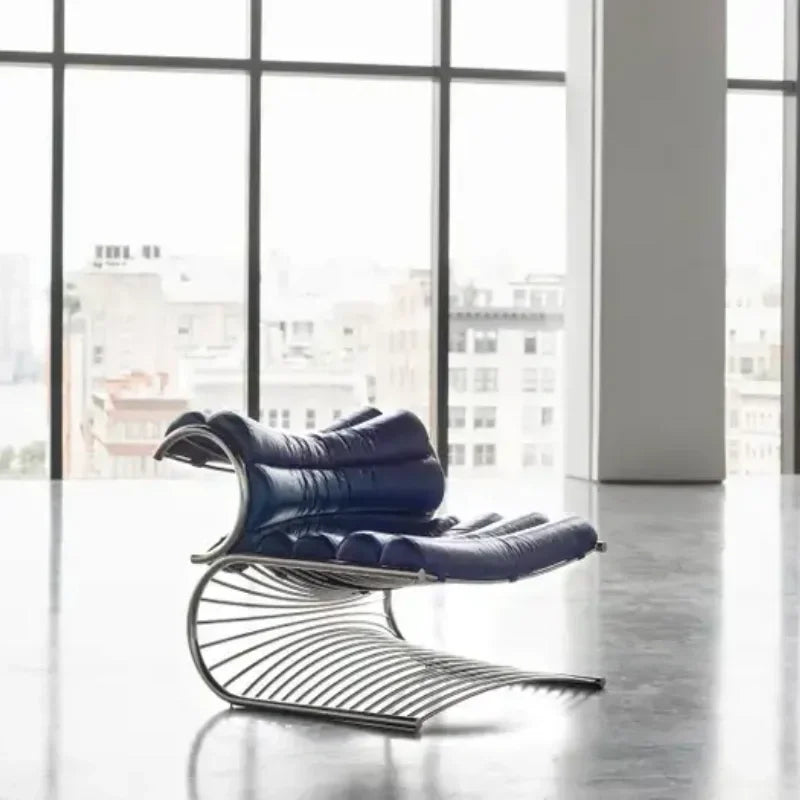 Metal chair designer leisure chair Nordic light luxury modern simple single sofa