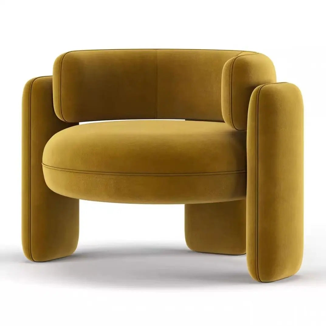 Light luxury fabric single sofa chair modern simple tiger chair
