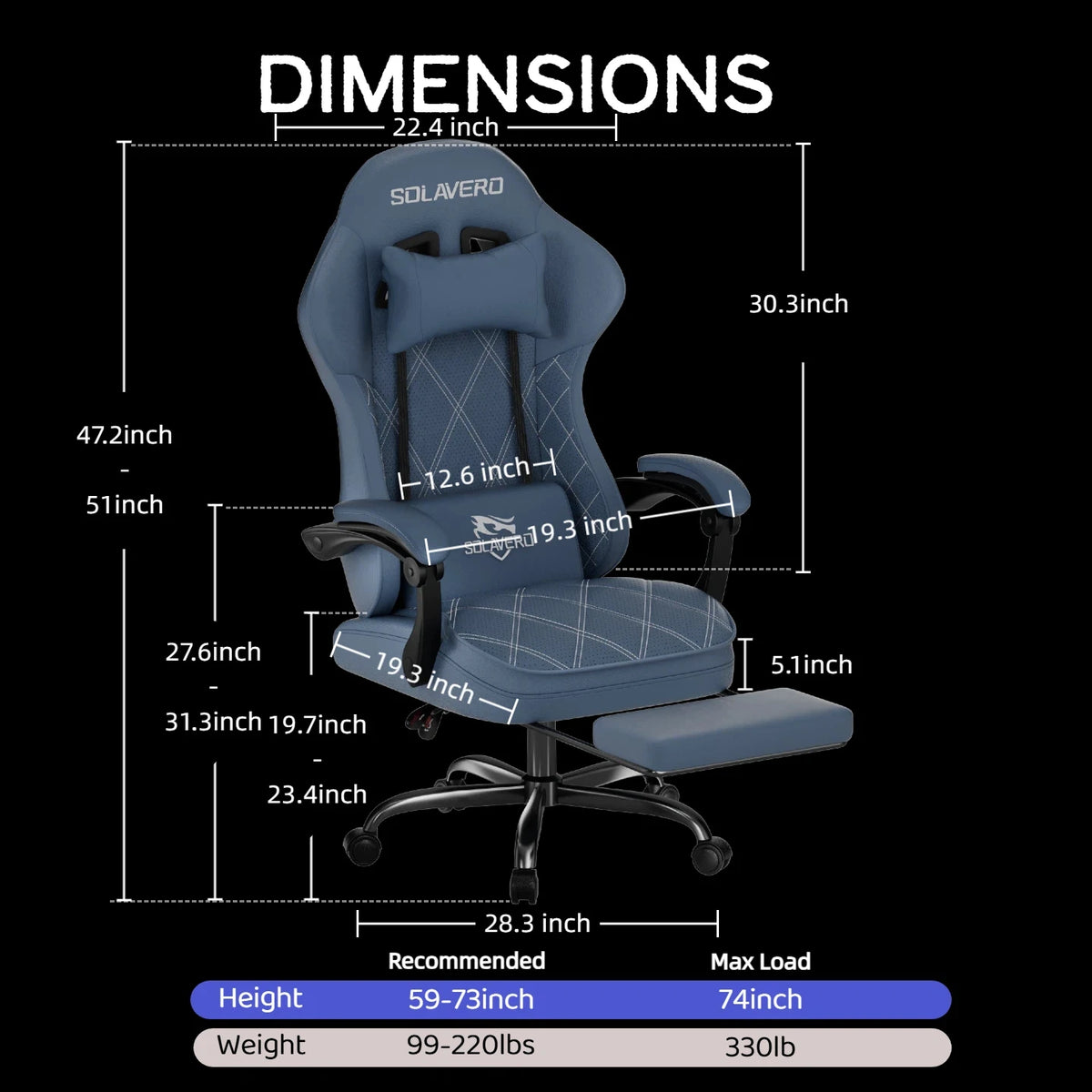Massage Gaming Chair, Office Chair with Comfortable Velour Upholstery, Height-adjustable Gaming Chair, Ergonomically Designed, Featuring A 360° Swivel Seat & Headrest