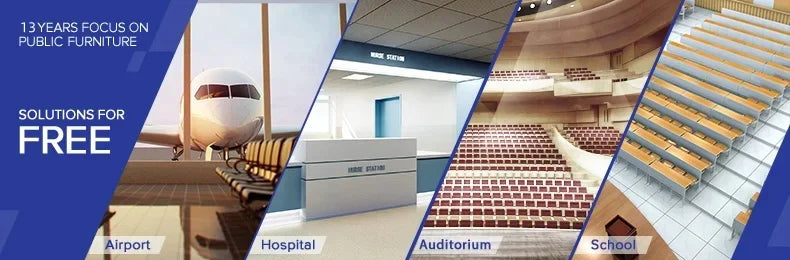 Standard Size Theater Furniture Church Chairs Auditorium Conference Room Chair Lecture Hall Seating with Writing Pad