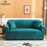 New All-season L-shape Non-slip Elastic Sofa Cover With Patterns, 360 Degree Coverage 1/2/3/4 Seat Sofa Cushion for Living Room