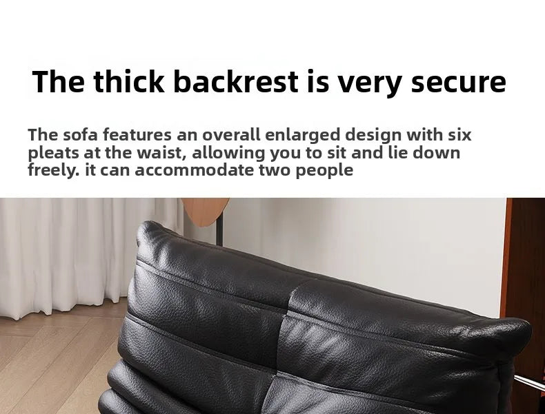 Caterpillar leather sofa togo lazy sofa can lie down and sleep modern light luxury single recliner living room sofa