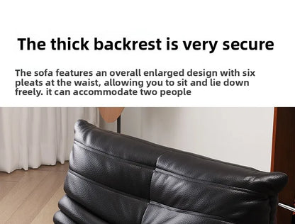 Caterpillar leather sofa togo lazy sofa can lie down and sleep modern light luxury single recliner living room sofa