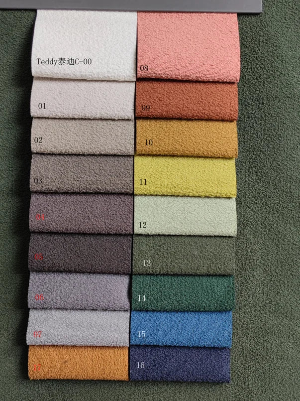 &Modern Villa Living Room Single Three Person Sofa Set Household Beige Lamb Fabric Cashew Nut Arc Creative Sofa