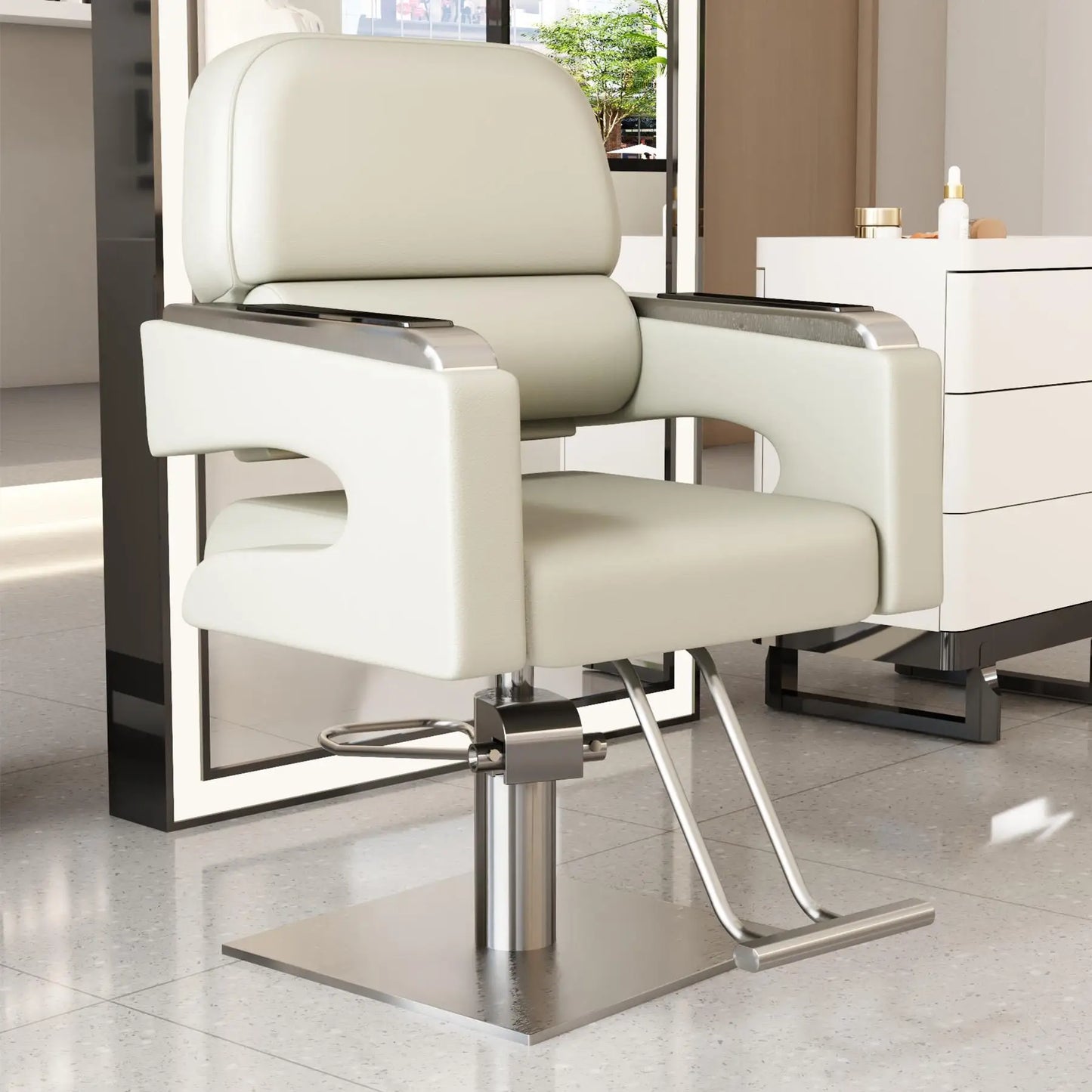 Creative Luxury Barber Chairs Modern Simple Style Minimalist Salon Chairs Space Saving Italian Friseurstuhl Salon Furniture