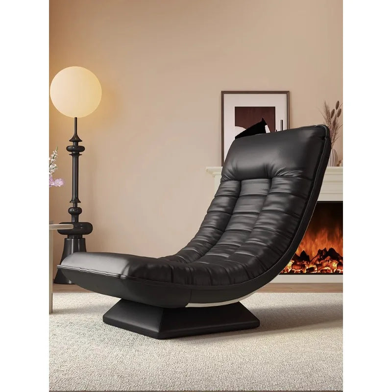 Rotatable Italian light luxury living room balcony leisure lazy sofa moon swivel chair