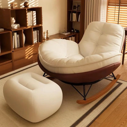 Nordic-style rocking chairs, chairs for rest, balconies, living rooms, leisure, lazy sofas, adult light stools, penguin chairs