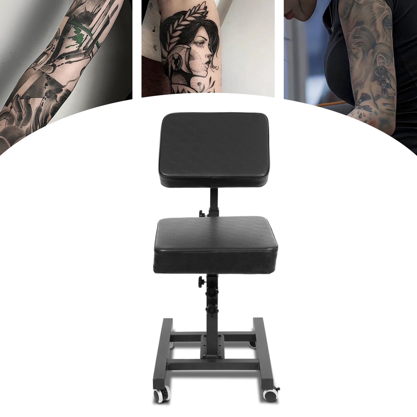 Multifunctional Chair with Armrest for Tattoo Artists Tattoo Chairs Arm Rest Armrest Stand with Foot Pads Ajustable Hair Chair