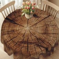 Retro Wooden Board Theme Tablecloth, Wooden Pattern Design, Country Farmhouse Style