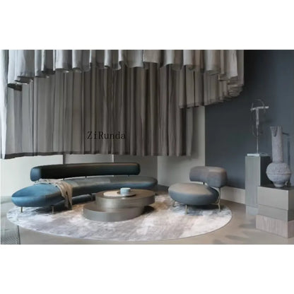 Stainless steel coffee table hotel decoration living room villa central table