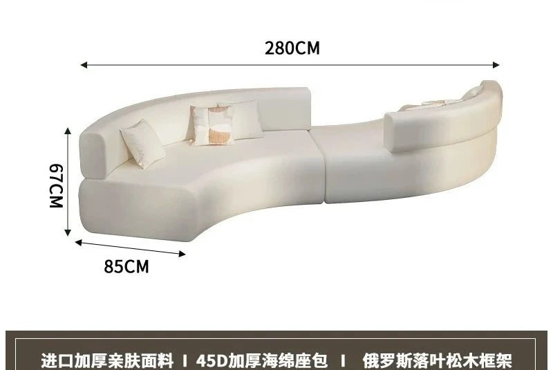 Nordic Cloud Living Room Sofas Minimalist Modern Luxury Outdoor Sofas Designer Relaxing Balcony Wood Divano Library Furniture