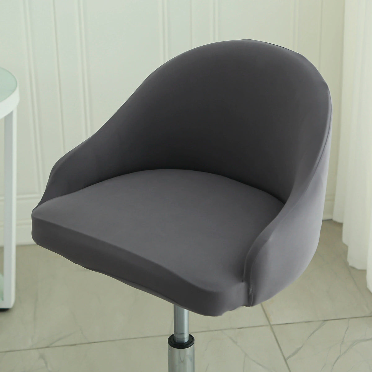 1PC Semi-Circular Universal Wear-Resistant Chair Cover Chair Cover Dust-proof Elastic Restaurant Hotel Dining Chair Cover 의자 커버