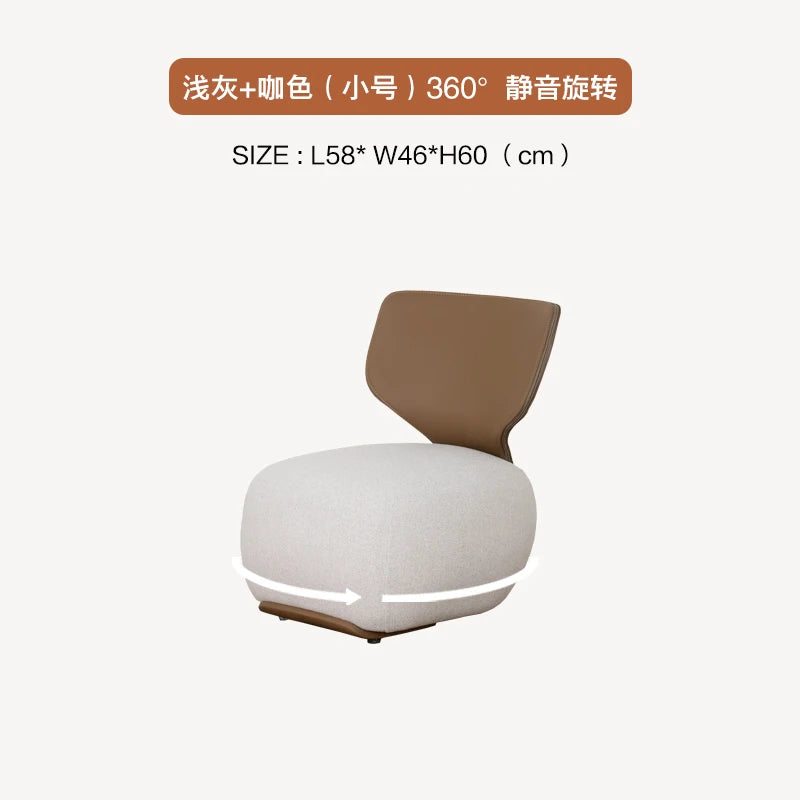 Luxury Fabric Living Room Chair Coffee Shop Living Room Lounges Chair Bedroom Sofa Furniture Low Stool Balcony Leisure Chair t