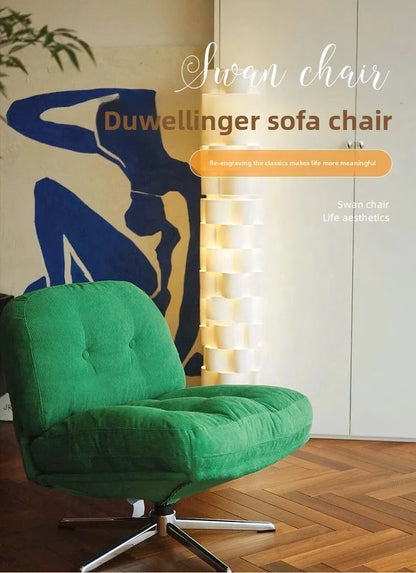 Modern Living Room Furniture Single Sofa Chair Corduroy Lounge Chair, Small Space Accent Chair Comfortable Reading Chair