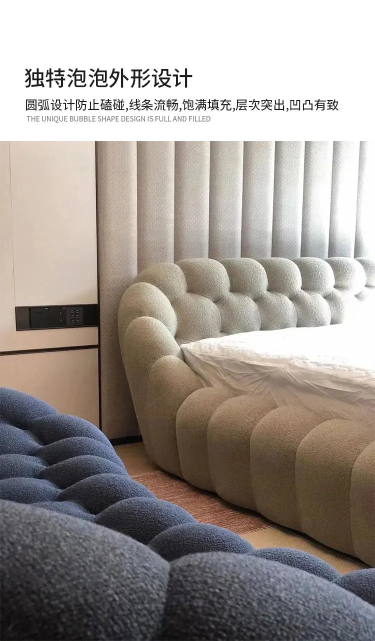 Lounge Clear Bed Decoration Beauty Room Decor Large Size European Sun Sleeping Bed Safe Letto Matrimoniale Trendy Furniture