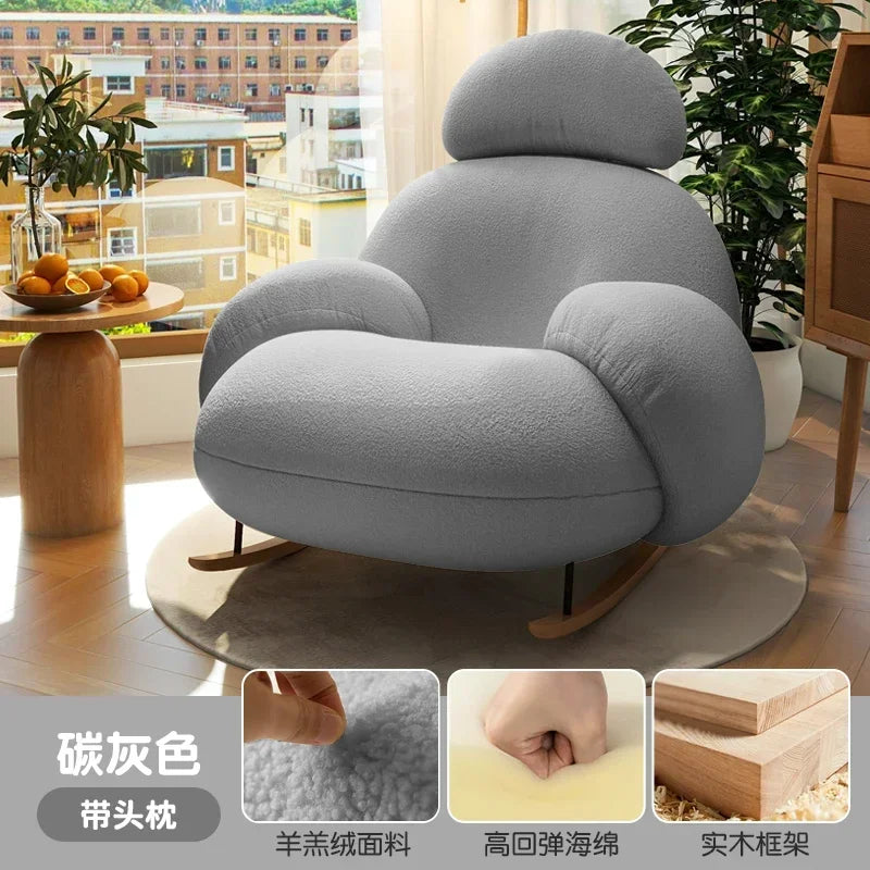 Back Support Pink Chairs Modern Cute Designer Nordic Chair Lounge Recliner Luxury Sillones Modernos Para Sala Home Furniture