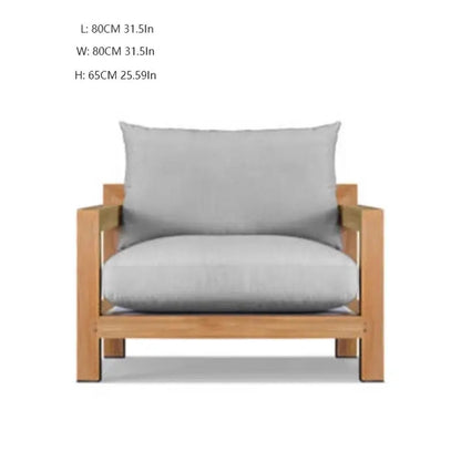 Hotselling All Weather Patio Garden Furniture Hotel Pool Sofa Set Outdoor teak Wood Sofa