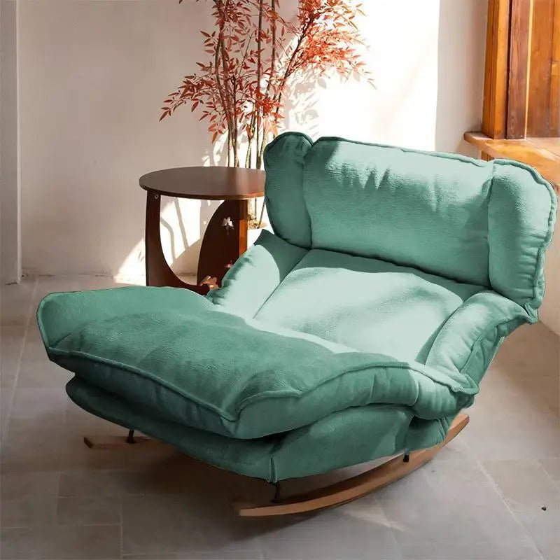 Lazy sofa single sofa rocking chair reclining chair balcony casual rocking chair can sit or lie down