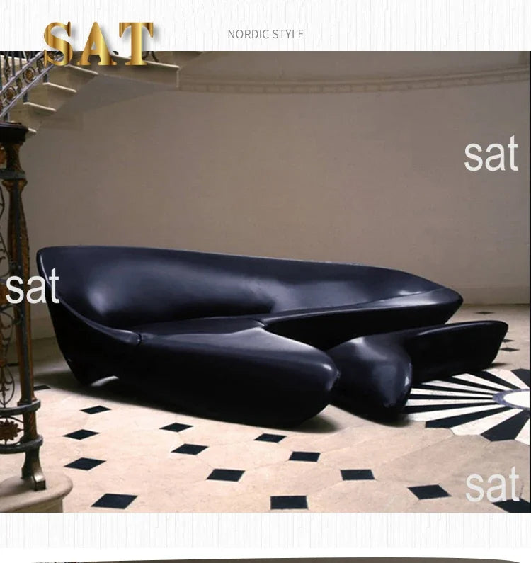 l l #   Formes inhabituelles canapé italien moderne combinaison système de lune canapé de luxe salon meubles de maison ensembles