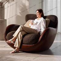 Italian light luxury single sofa leisure chair Nordic modern home living room lazy sofa chair