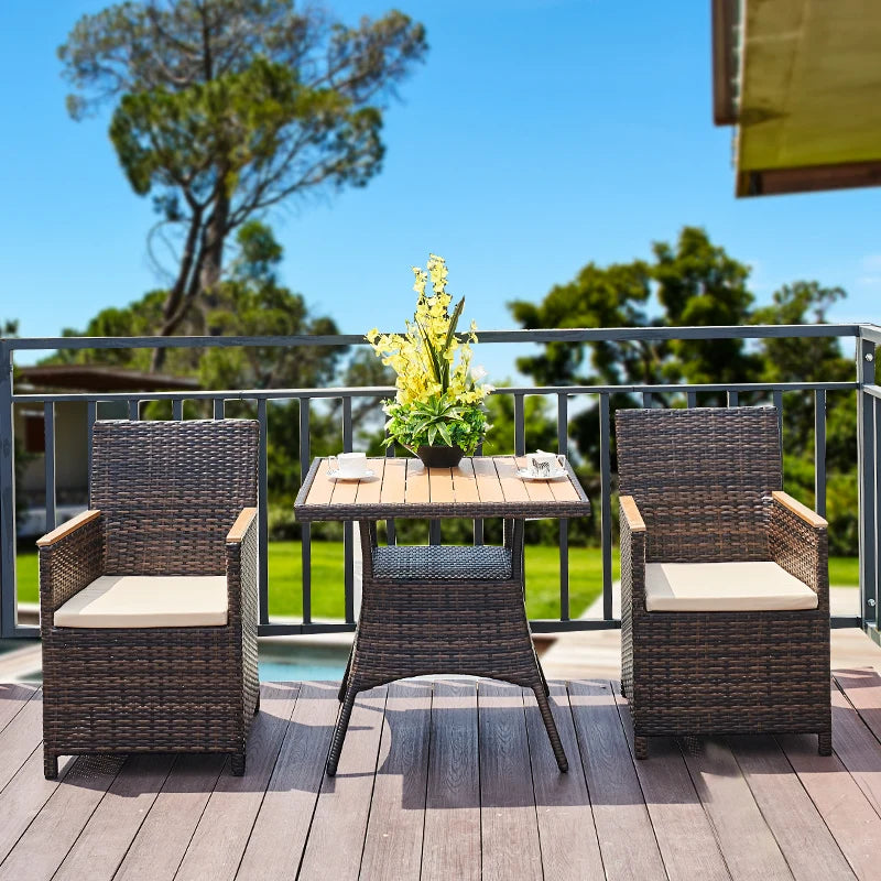 Custom Design Pastoral Garden Set Pastoral Garden Set Plastic Rattan Patio Furniture Set