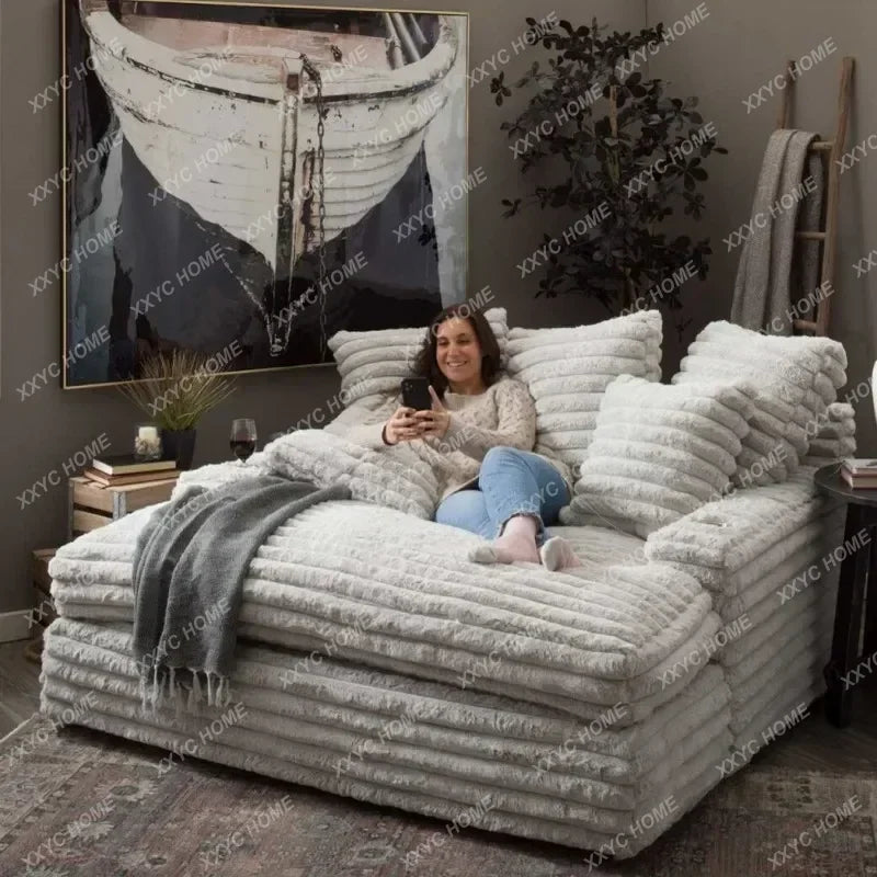 hot sale New Arrival Living Room Sofas Unique White Luxury Modern Lounge Lazy Sofa Balcony