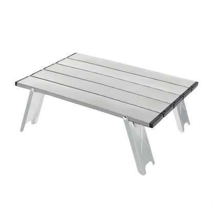 WESTTUNE Lightweight Roll Table Mini Folding Backpacking Fishing Picnic BBQ Outdoor Table Aluminum Living Room Dining Table