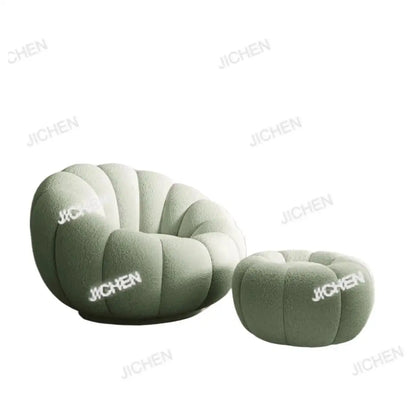 JC Lazy Pumpkin Sofa Sleepable and Reclining Lounge Chair Living Room Small Apartment Swivel Sofa Chair