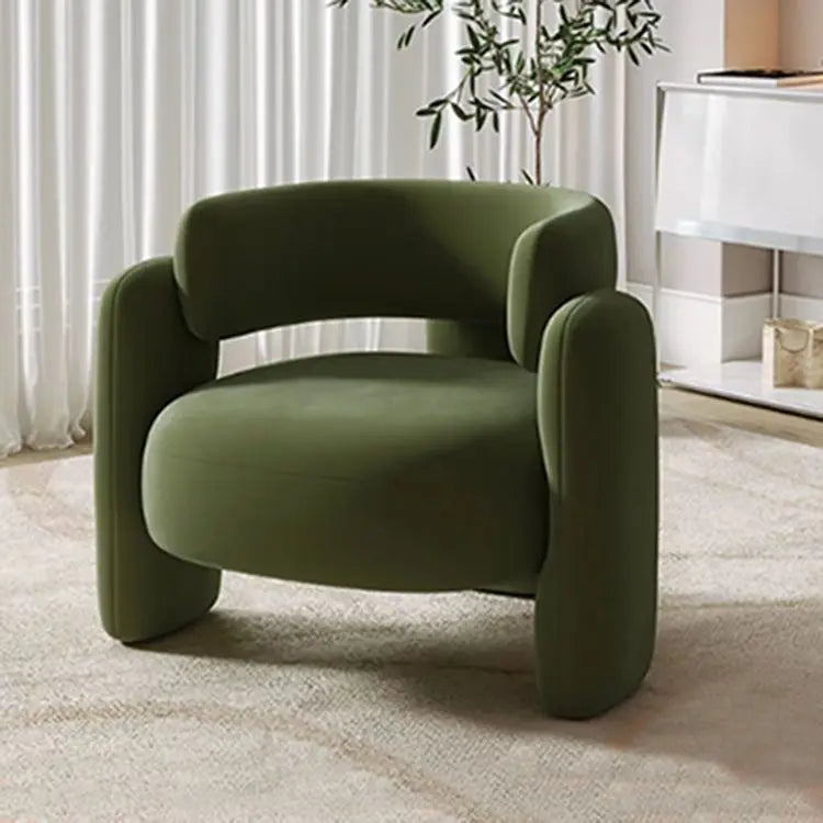 Nordic Simple Single Leisure Chair Living Room Sofa Home Fabric Recliner Bedroom Balcony Small Sofa Study Reading Sofas